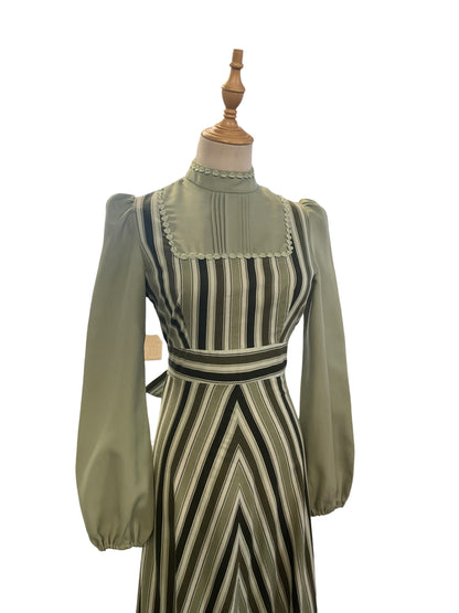 ESTELLE ROSE GREEN 70S DRESS | 8