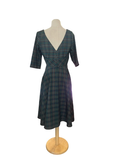 HELLBUNNY GREEN TARTAN DRESS | 12
