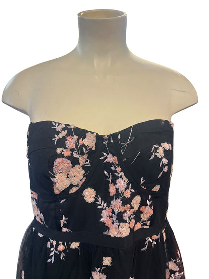 CITY CHIC FLORAL COCKTAIL DRESS | S