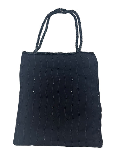 BLACK BEADED BAG