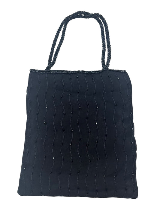 BLACK BEADED BAG
