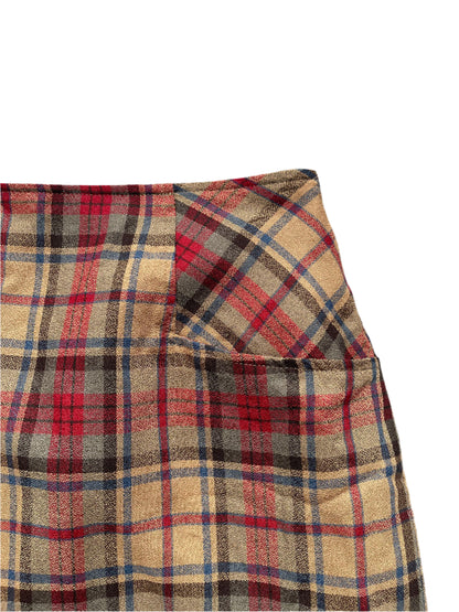TARTAN PURE WOOL SKIRT sz12