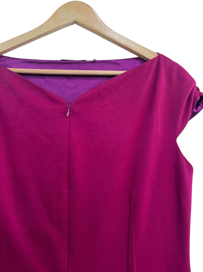T TAHARI FUSHIA PENCIL DRESS SZ 14
