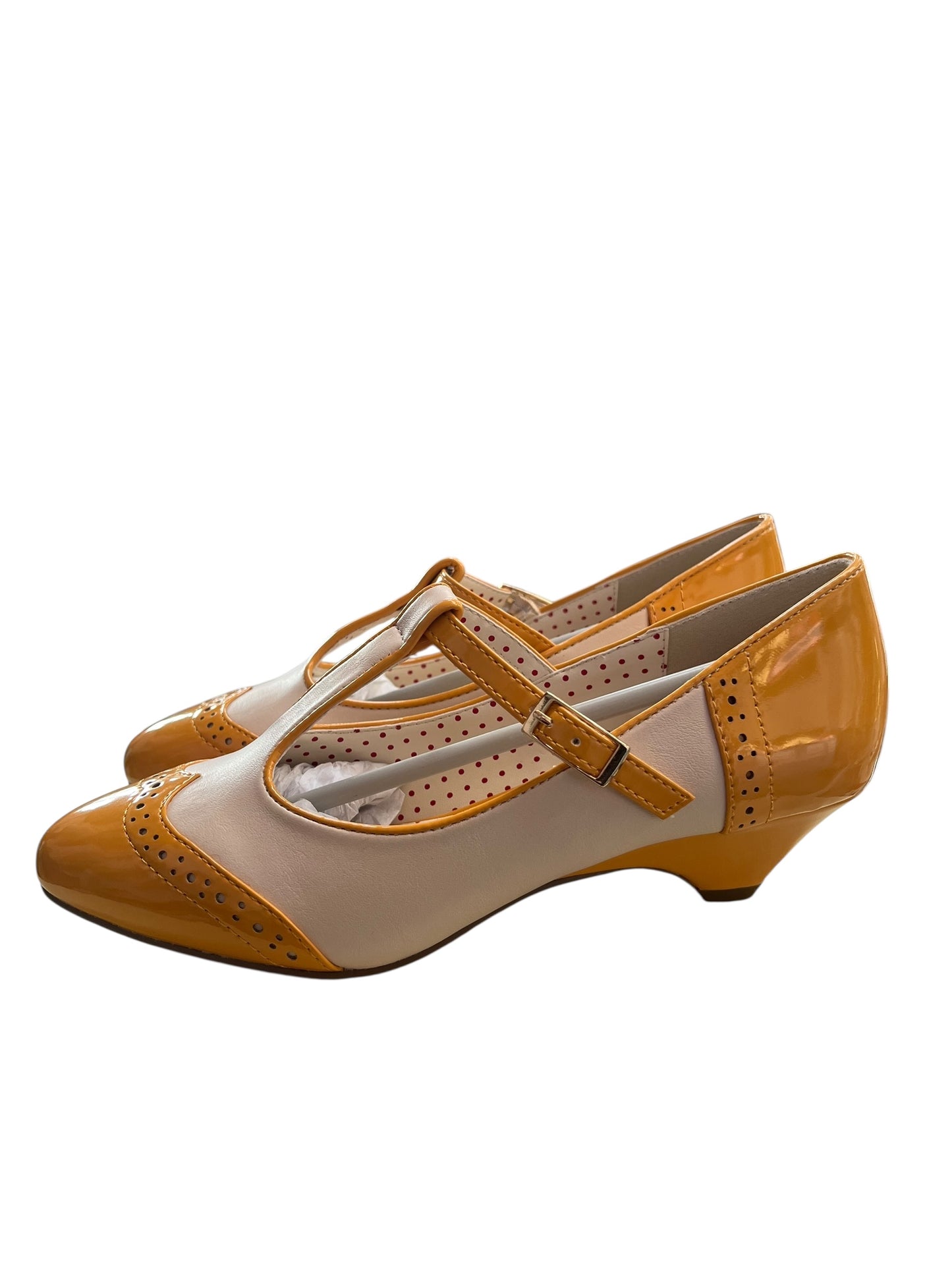 BAIT YELLOW & CREAM HEELS | 6.5
