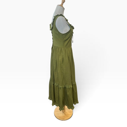 PRINCESS HIGHWAY GREEN TIERED DRESS | 8