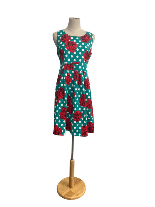 TEAL & ROSE DRESS | 10