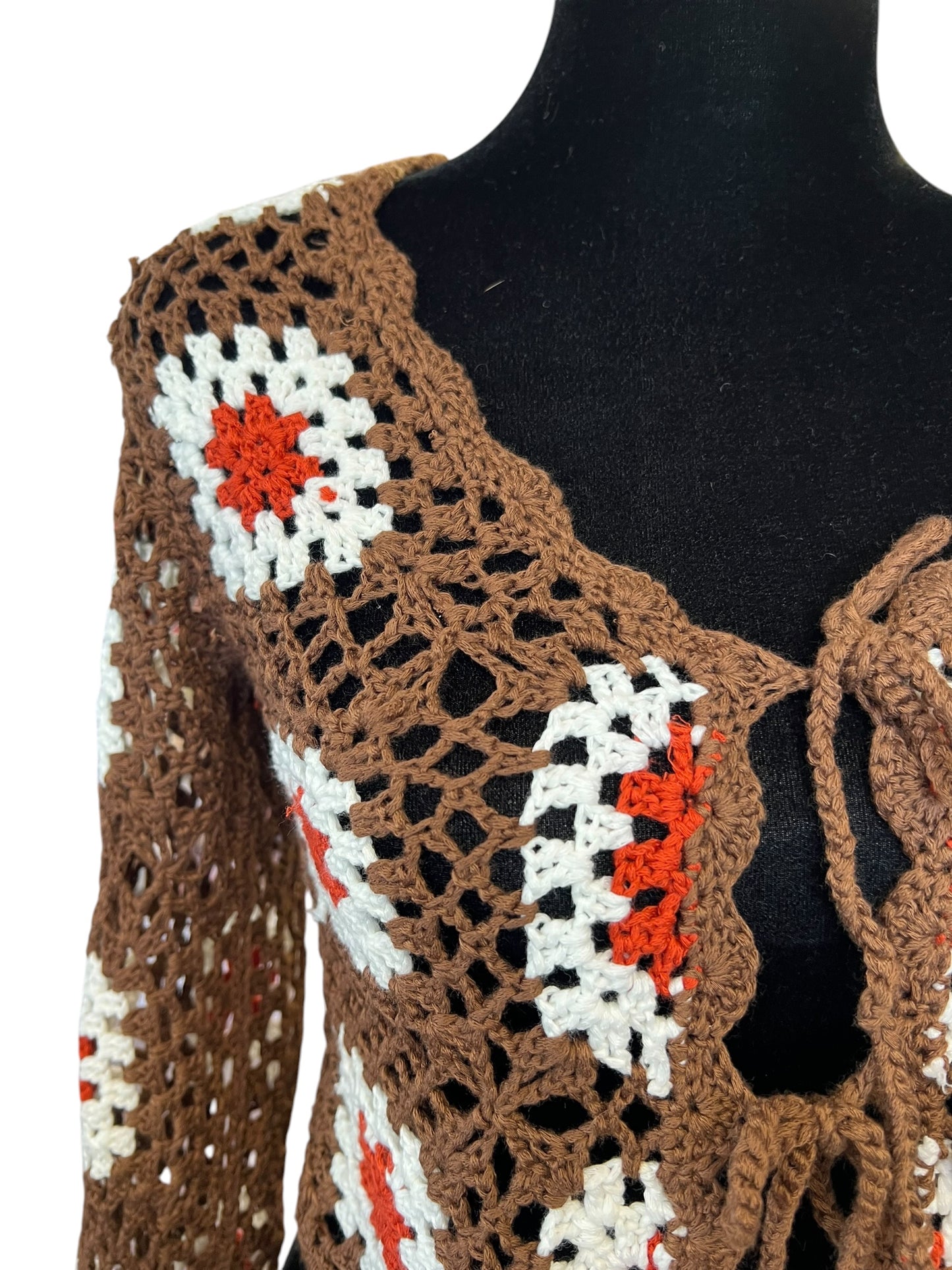 BROWN CROCHET TOP | 10