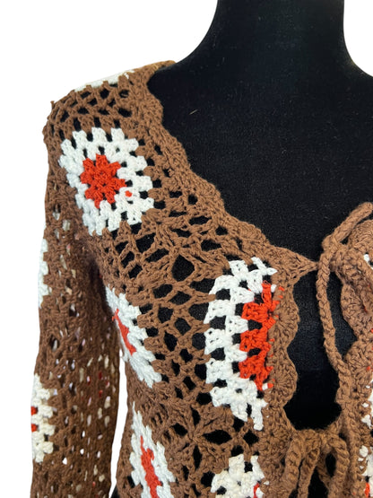 BROWN CROCHET TOP | 10