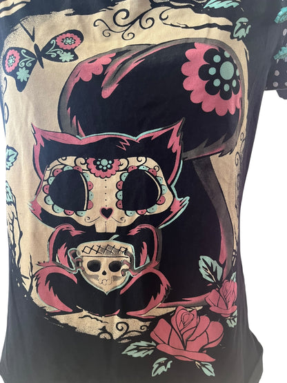 TOO FAST SQUIRREL SKULL TOP | S