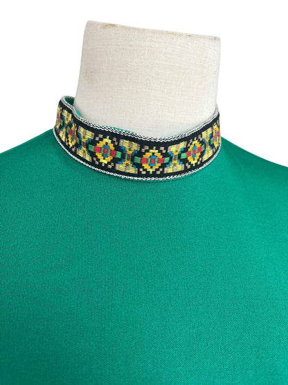 BARNABY GREEN FRINGE DRESS | 8