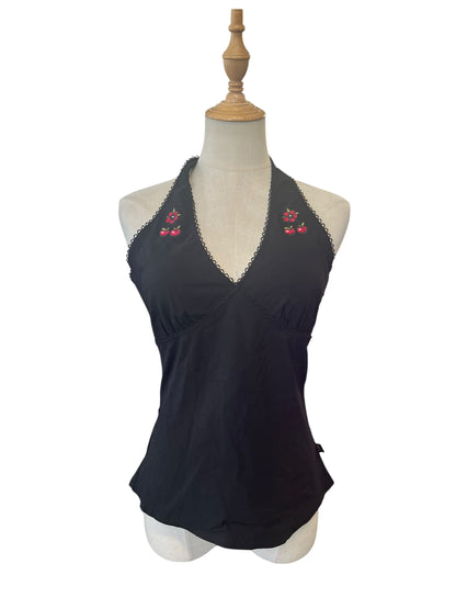 ILLICT BLACK HALTER TOP | 12