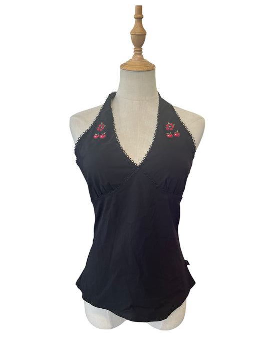 ILLICT BLACK HALTER TOP | 12