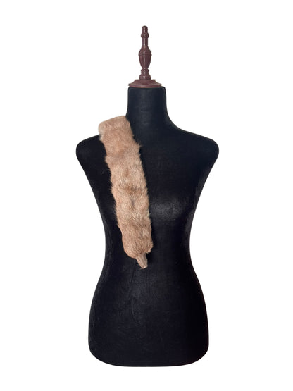 SMOKEY GREY FERRET NECK PIECE