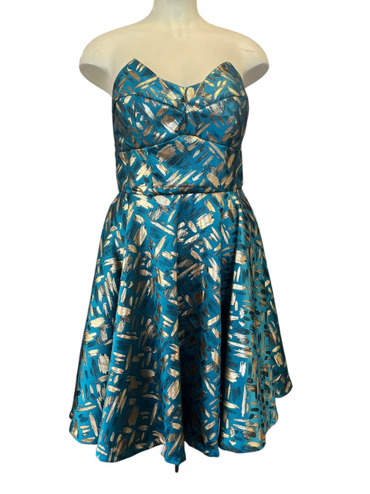 GREEN & GOLD EVENT DRESS | 14