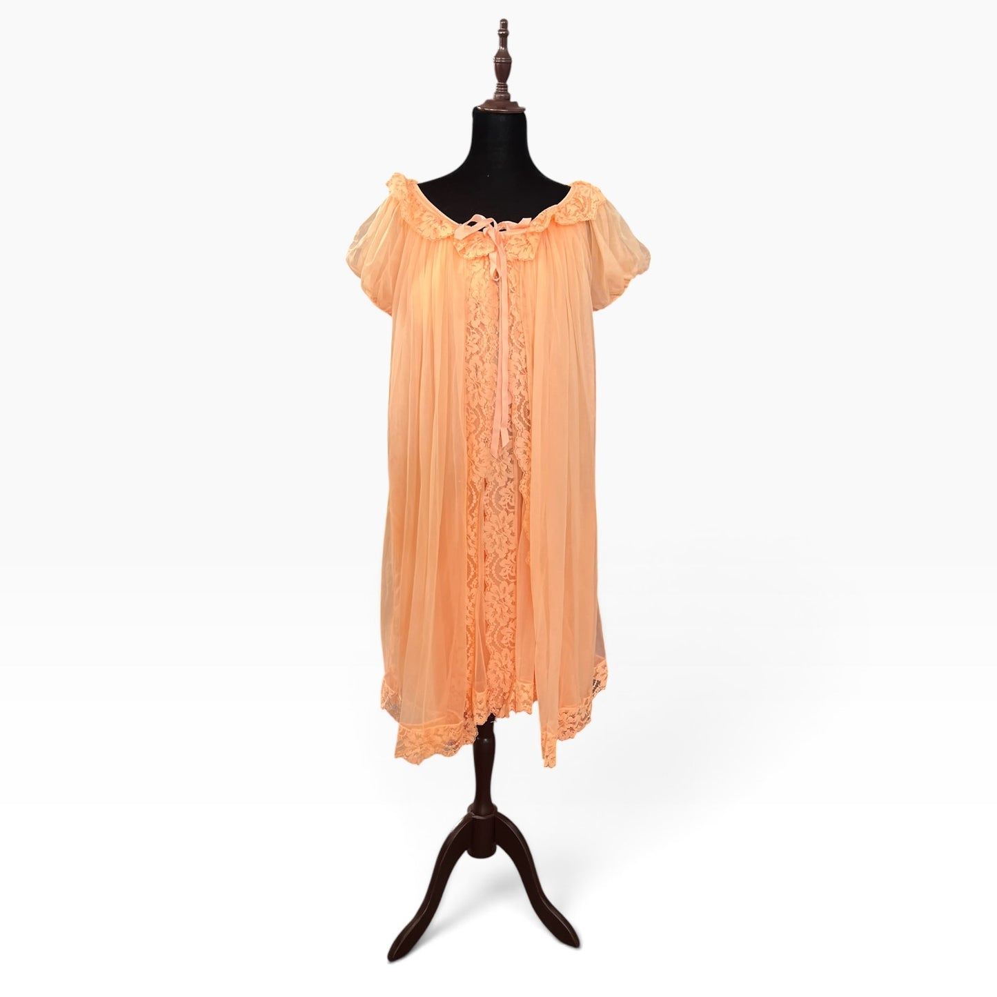 DREAMY APRICOT PEIGNOIR SET | 10/12
