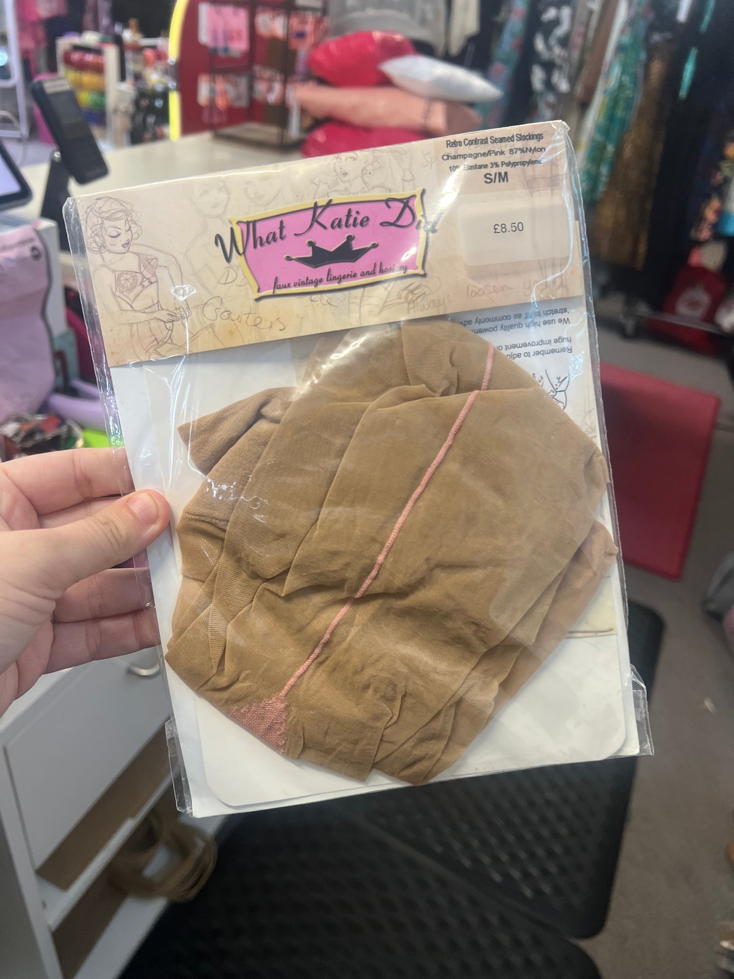WHAT KATIE DID SEAMED STOCKINGS