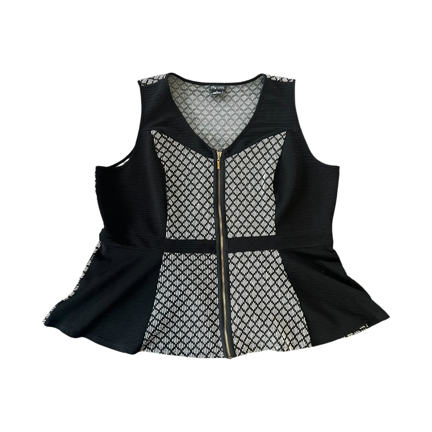 CITY CHIC PEPLUM TOP | XL - 24