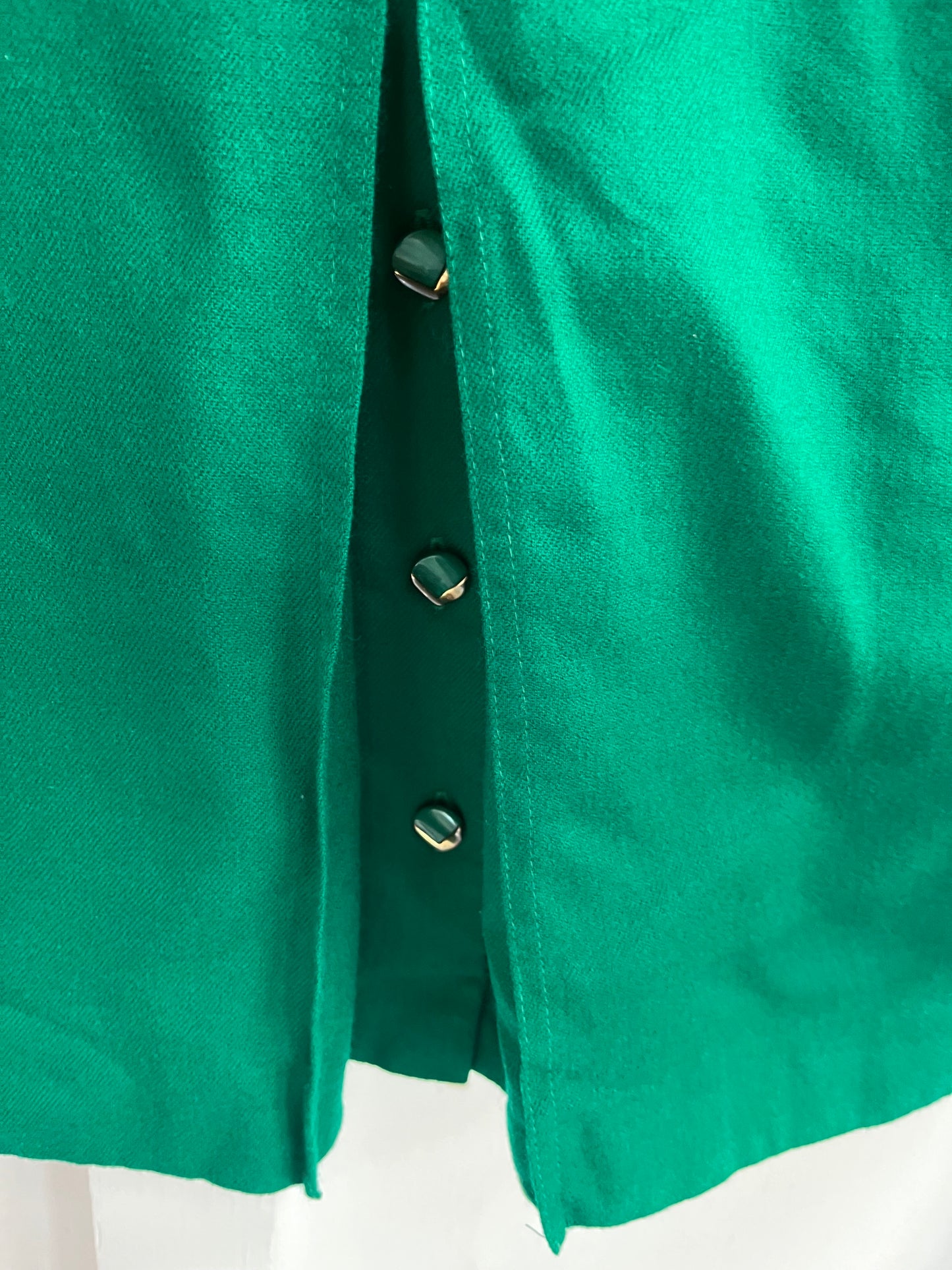 GREEN PURE WOOL SKIRT sz10/12