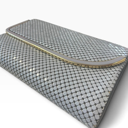 GREY MESH SHOULDER BAG