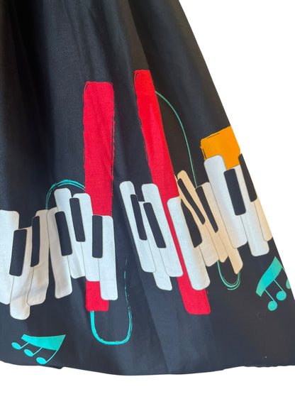 COLLECTIF KEYBOARD DRESS| M (12)
