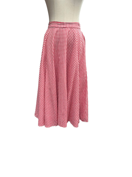 VOH RED GINGHAM SKIRT | 10