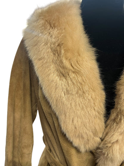 MOONEY SUEDE & FUR COAT | 8