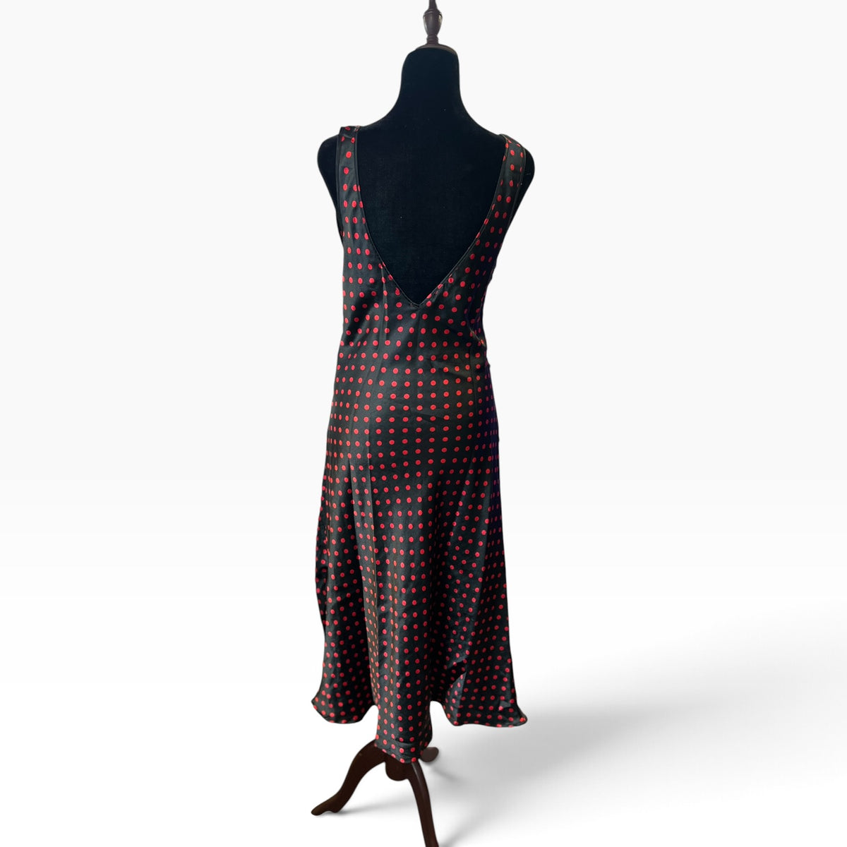 BLACK & RED POLKA DOT NIGHTIE | S