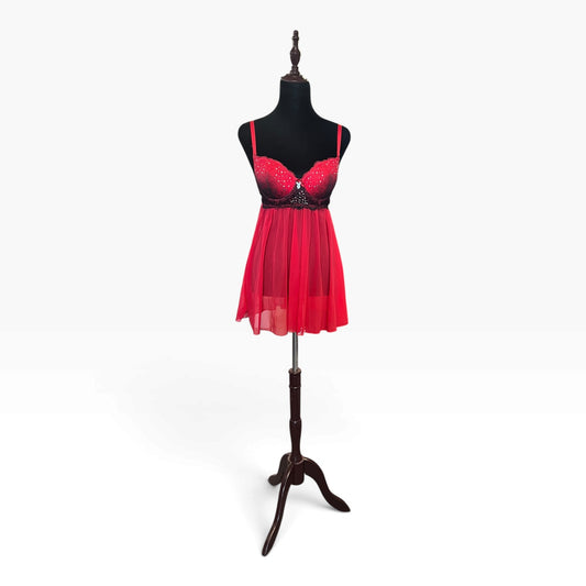 RED PLAYBOY NEGLIGEE 10C