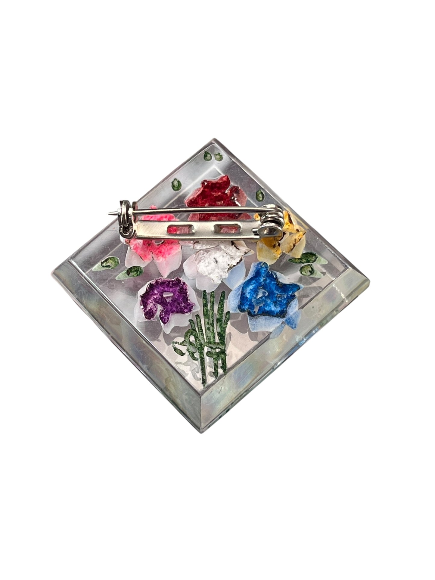 THE BOUQUET LUCITE BROOCH