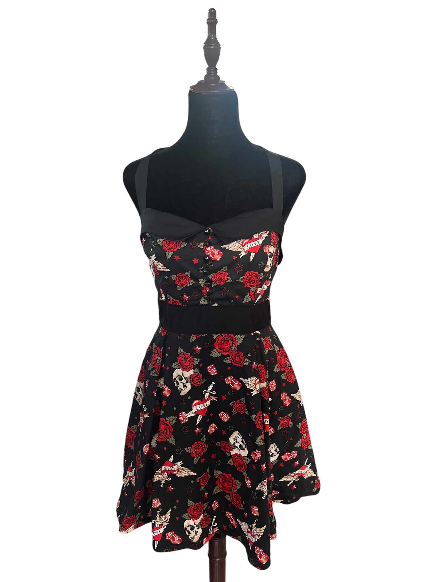 HOT TOPIC BLACK TATTOO DRESS | 8