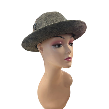 GREY GERMAN WOOL HAT