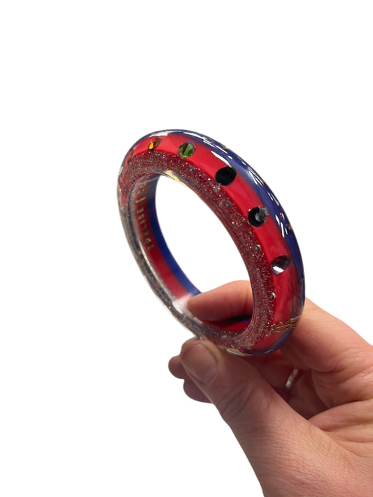 TRELISE COOPER SILVER GLITTER BANGLE