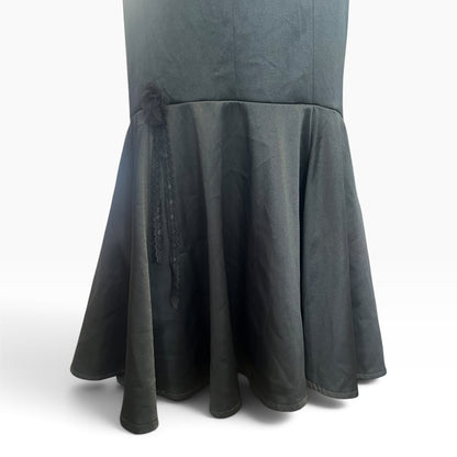 DAMSEL LONG BLACK FISHTAIL SKIRT | 10
