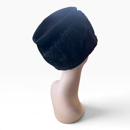 PLUMMER BLACK VELVET HAT