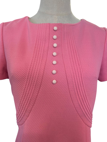 MAGGIE PINK 60S MOD DRESS | 12