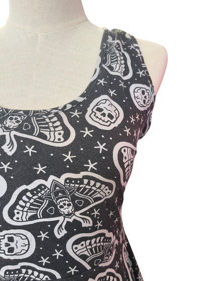 SOURPUSS SKULL MOTH DRESS | L