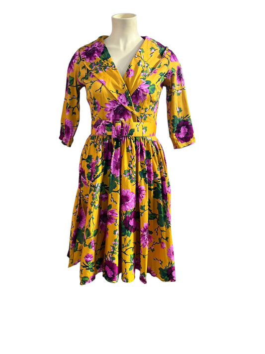 PINUP COUTURE MUSTARD DRESS | XL