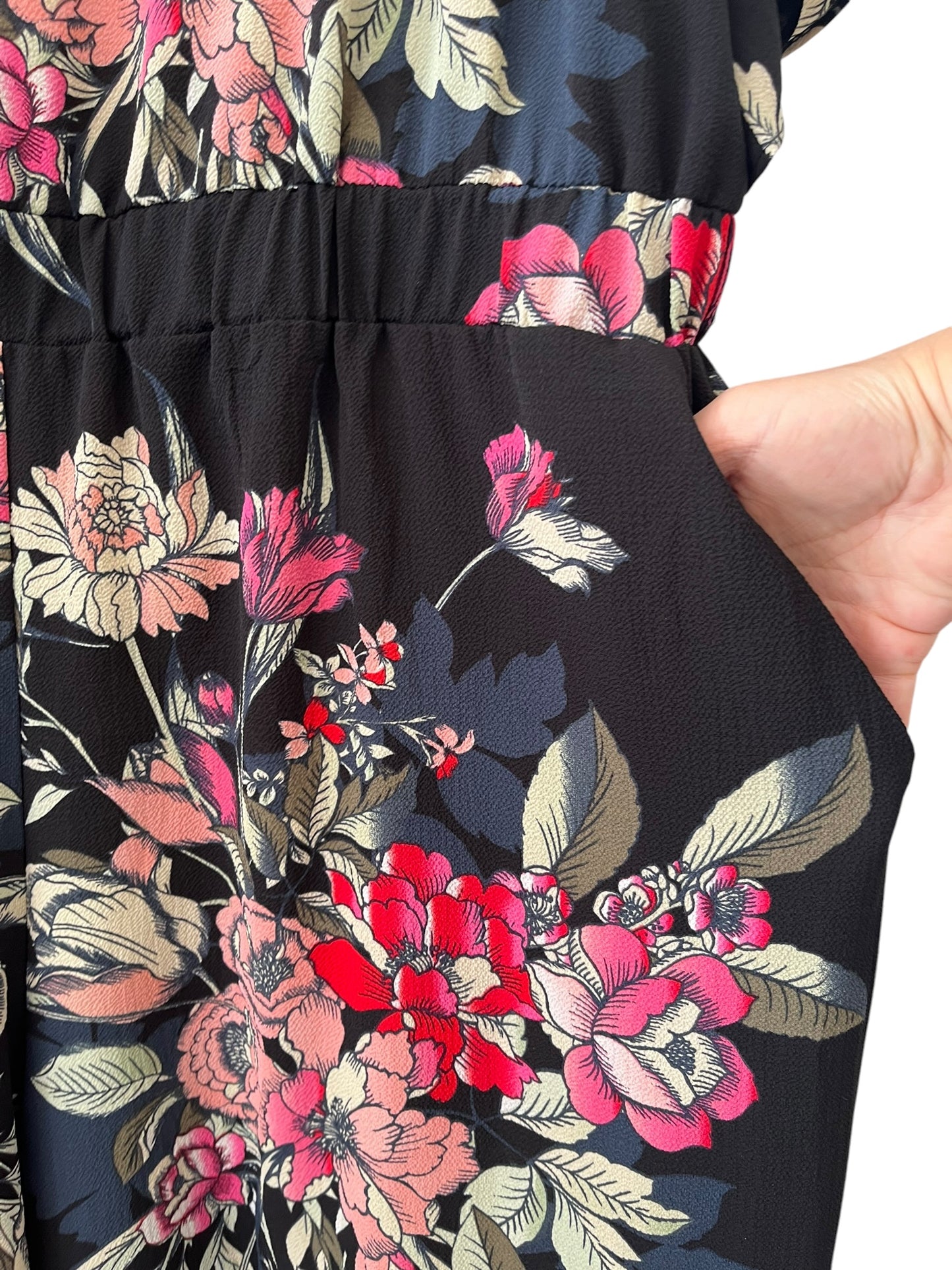 CITY CHIC OFF SHOULDER FLORAL JUMPSUIT | S