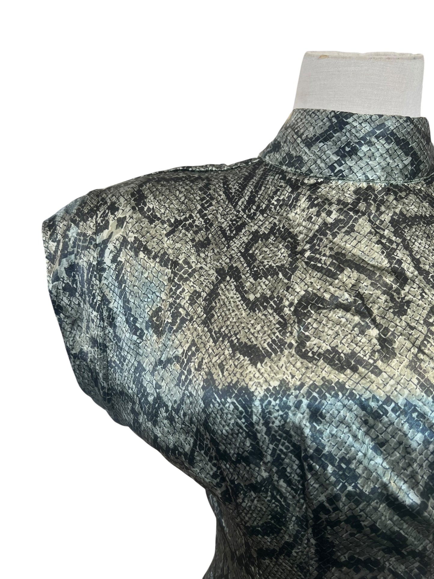 SHADAO CUT OUT SNAKESKIN DRESS  | 7