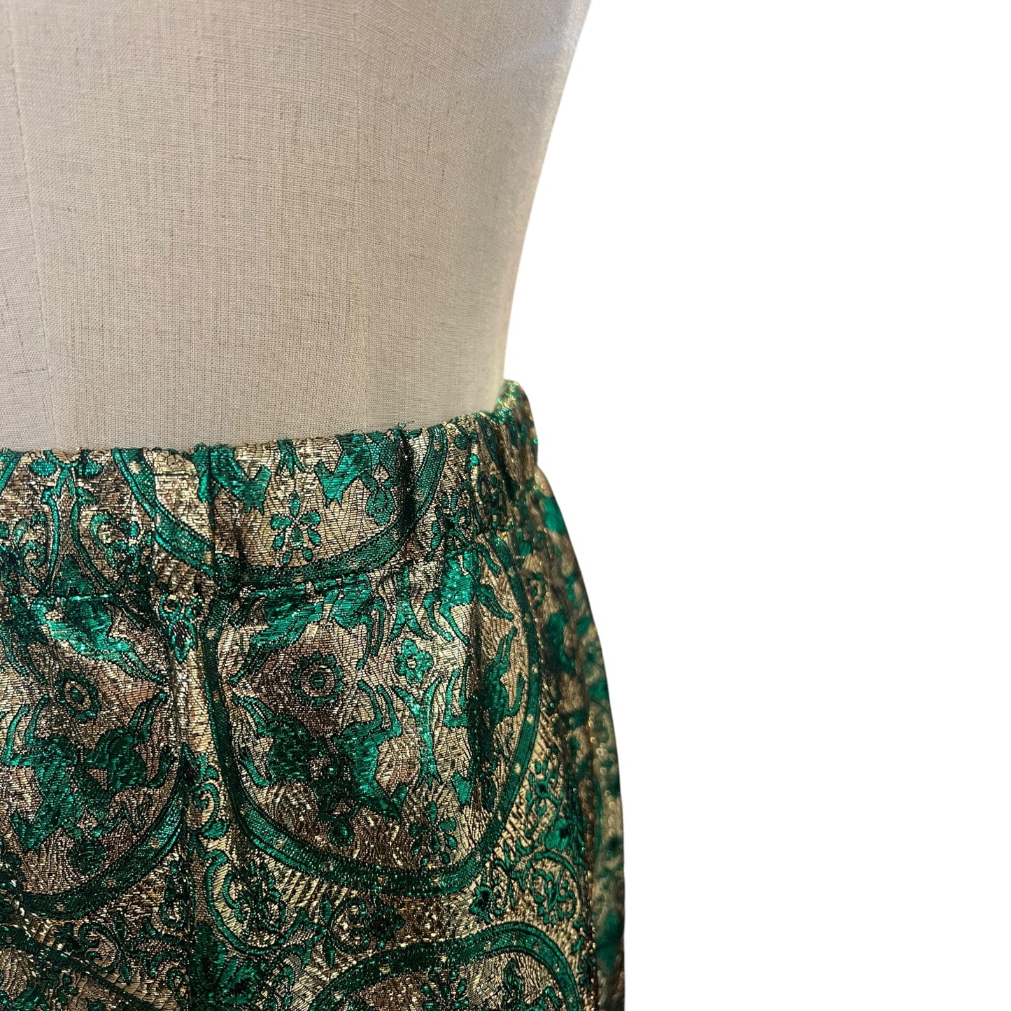 GREEN & GOLD 70S SKIRT | 10