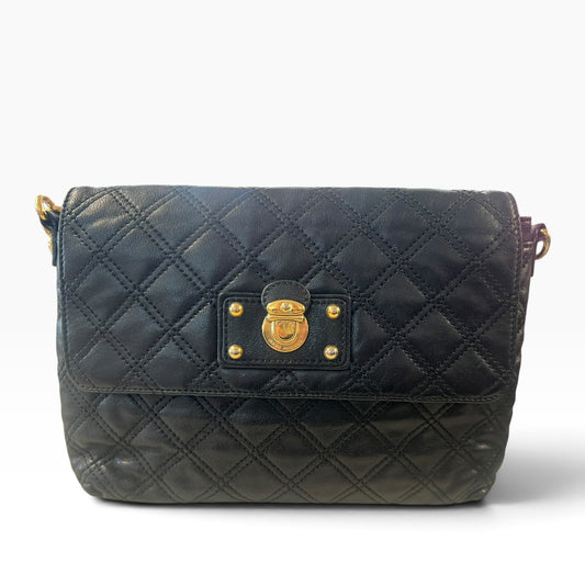 MARC JACOBS THE LARGE SINGLE QUILTED SHOULDER BAG