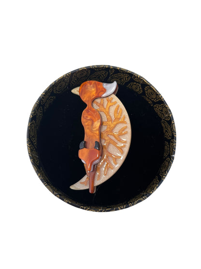 THE PROWLING FOX BROOCH