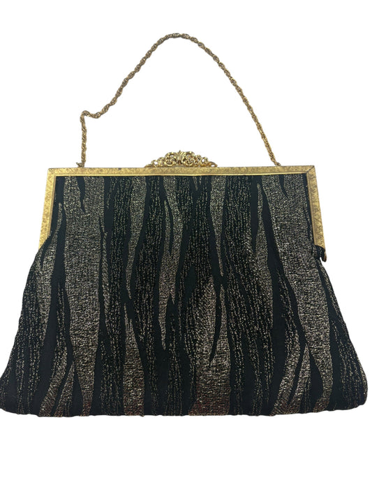 GOLDEN STRIPE ART DECO BAG