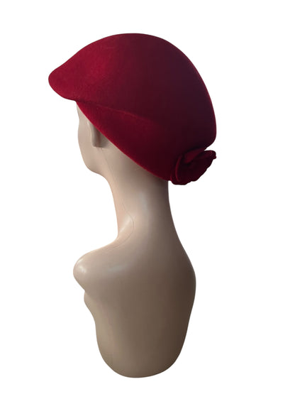MAJOR WEAR RED WOOL HAT