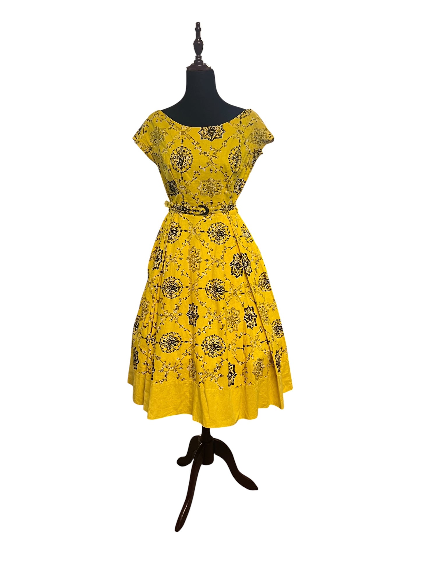POLLY PECK YELLOW 1950s DRESS | 10