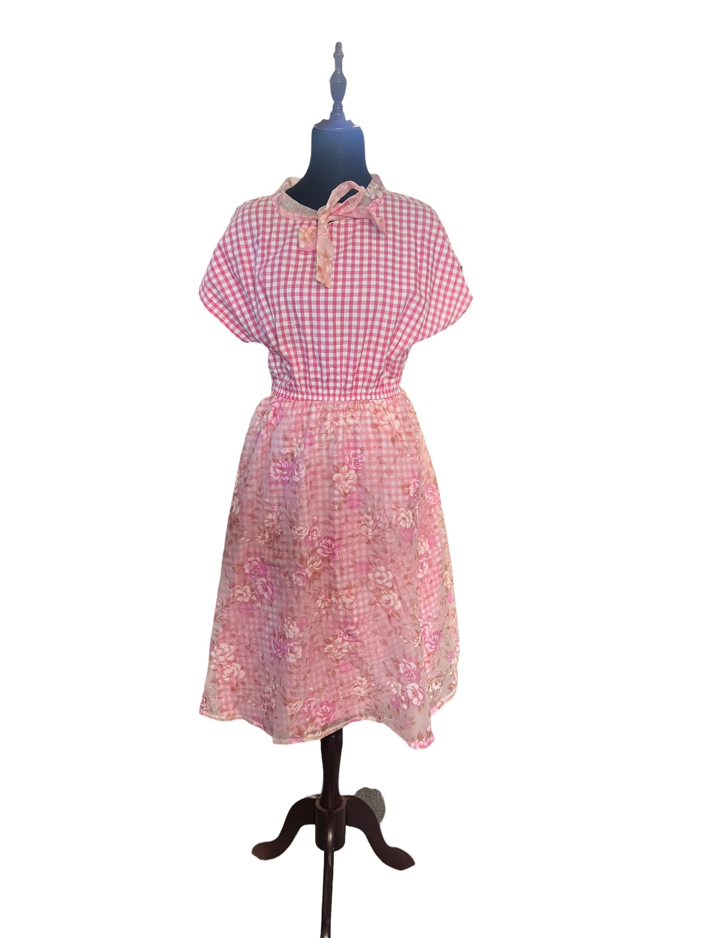 SWEET PINK GINGHAM DRESS | 12