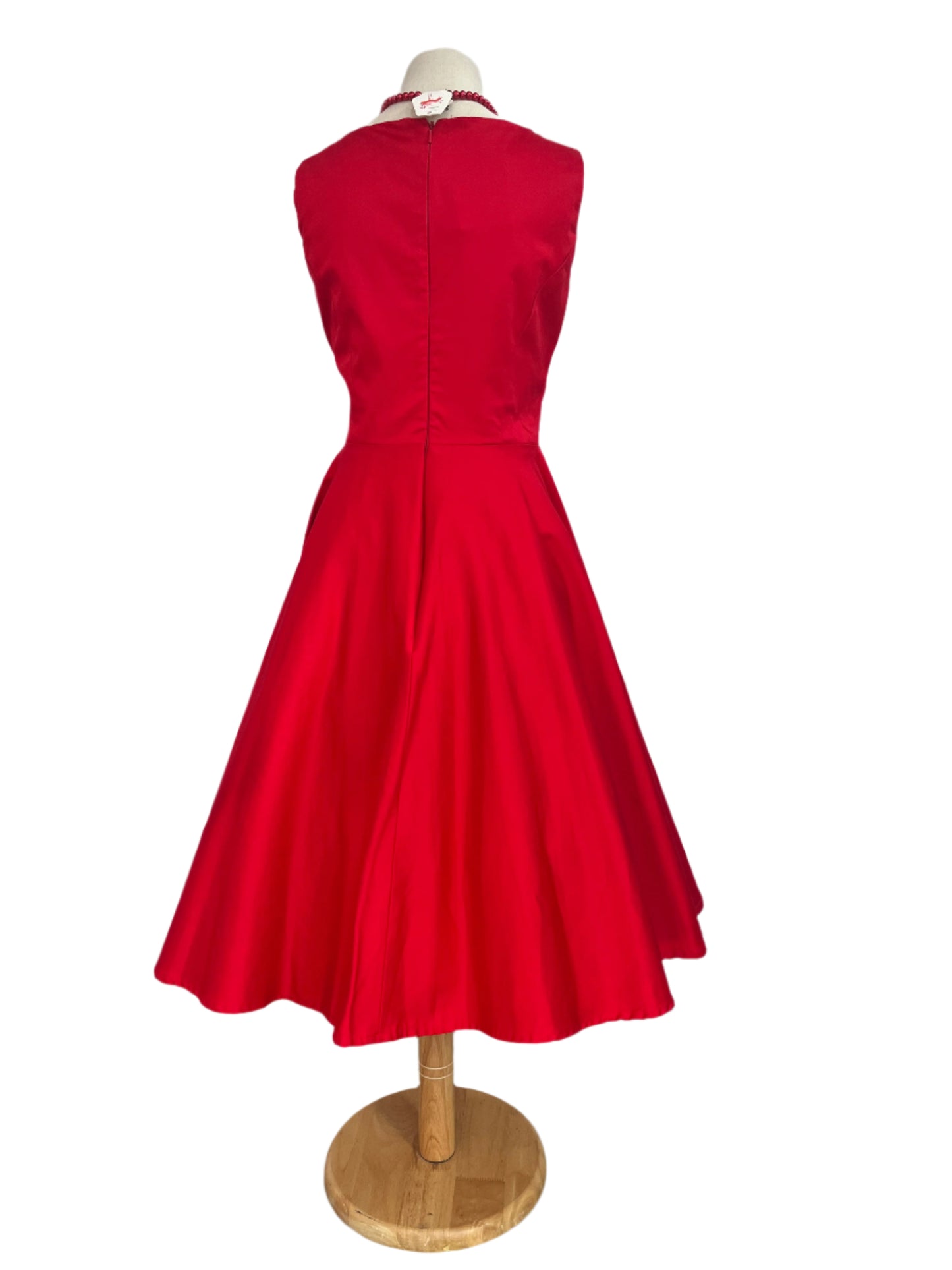 VANESSA KELLY RED MALTIDA DRESS SZ 10