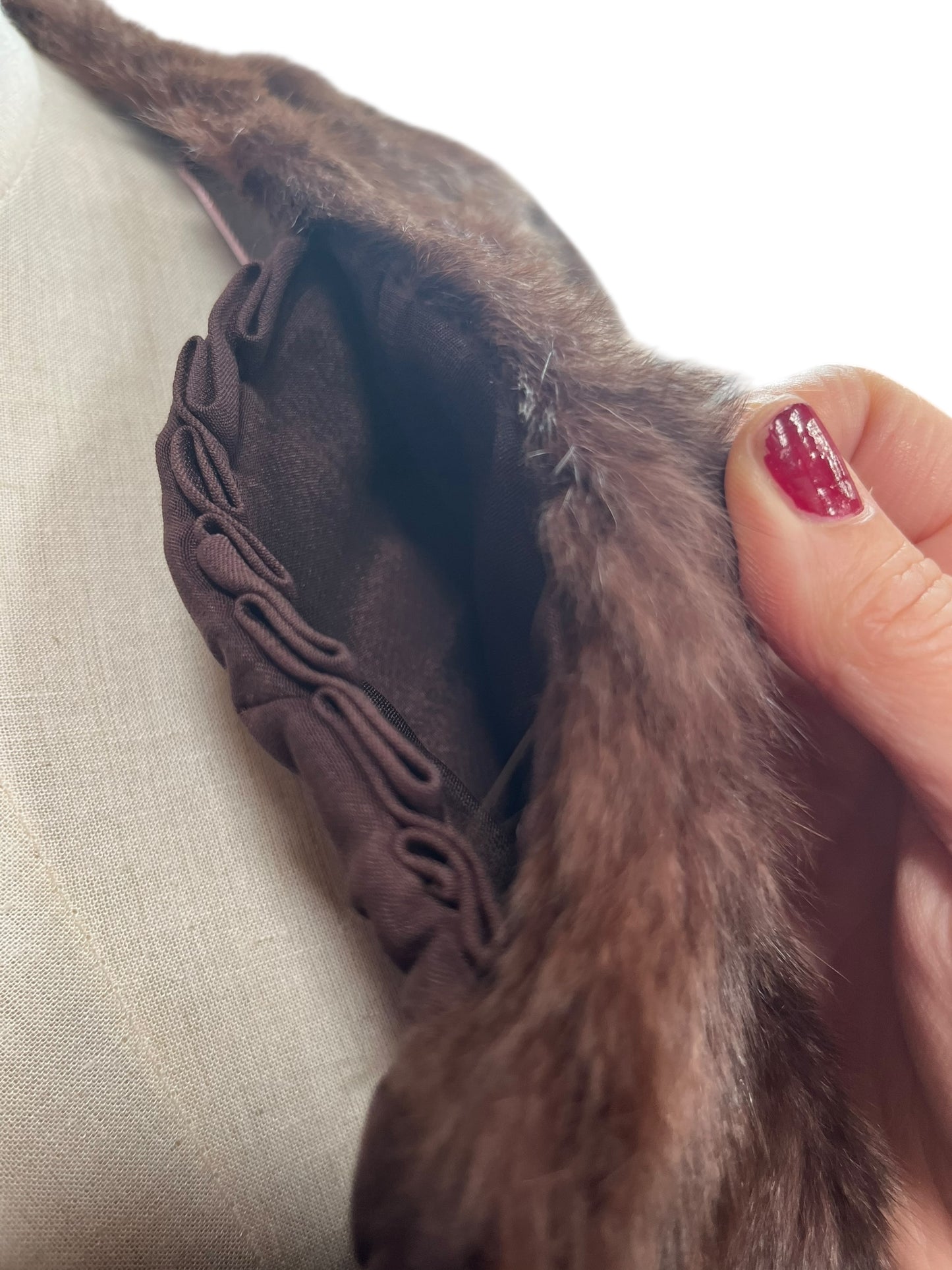 BROWN FUR CAPELET | 16/18