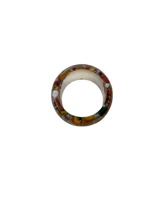 RECYCLED CONFETTI RESIN BANGLE