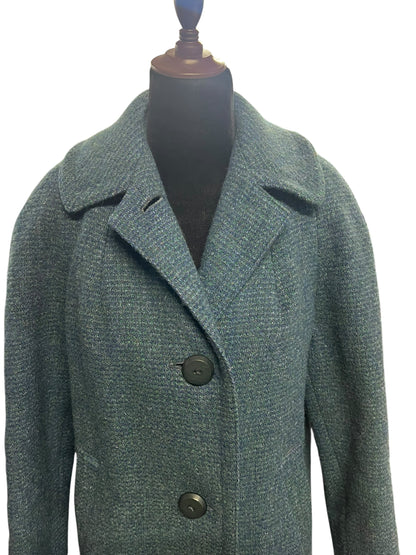 HARRIS TWEED BLUE WOOL COAT | 10